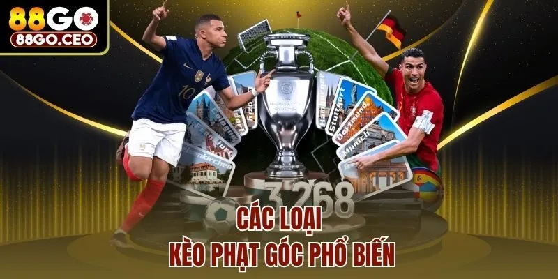 Các loại kèo phạt góc phổ biến